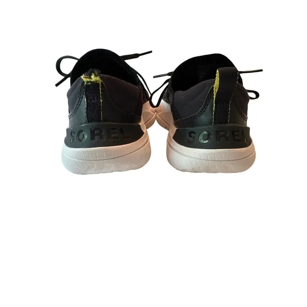 Sorel Explorer Blitz Stride Black White Camo Sneaker Women Size 6  NL4672-010